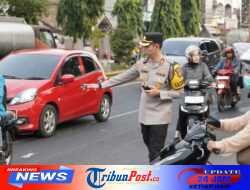 Hadir di Tengah Masyarakat, Kapolres Mojokerto Kota Pimpin Gatur Lalin Pagi