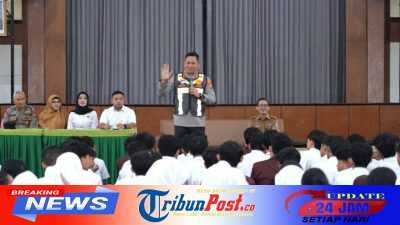 Polisi Jogo Sekolah : Polresta Malang Kota Edukasi Pelajar Bentengi Generasi Muda dari Narkoba dan Bullying