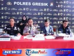Polres Gresik Amankan 11 Tersangka Curanmor, Empat Motor Dikembalikan ke Korban